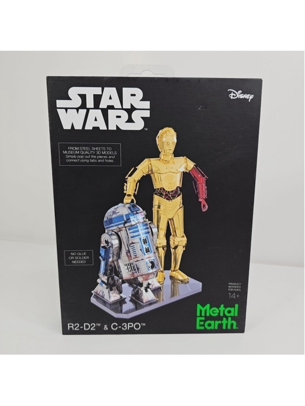 Fascinations Metal Earth Gift Box Set C-3PO & R2-D2 Laser Cut 3D Metal Model Kit